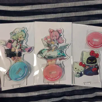 [젠 제로] 산리오 아크릴 스탠드 치나츠 아리아 펌프 3종 세트