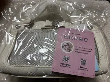 마시로 아리스 시마무라 콜라보 한정판 비쥬 리본 이타백 화이트