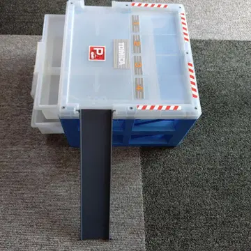 토미카 수납 박스 2단식 파랑