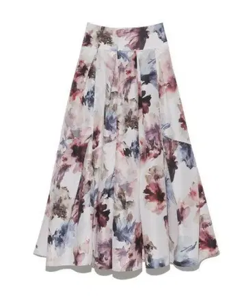 SNIDEL 턱 볼륨 프린트 스커트