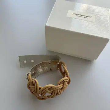 라탄 뜨개질 뱅글