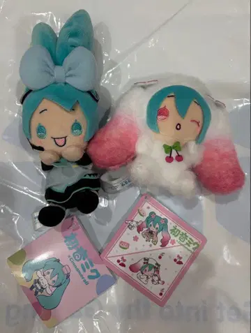 하츠네 미쿠 x 시나모롤 히요코피요코 벚꽃 버전 마스코트 봉제 인형