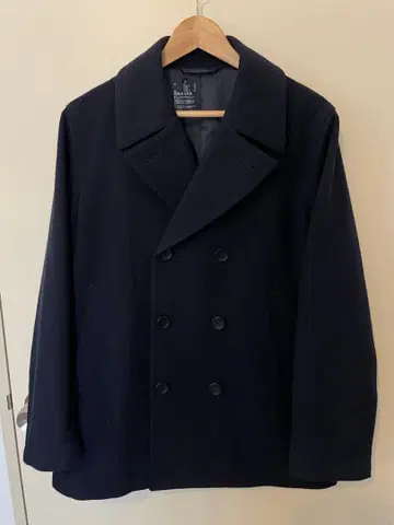 새상품급 무인양품 울 혼방 피코트