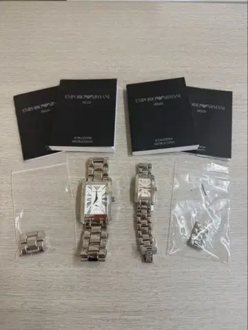 EMPORIO ARMANI 손목시계 남성/여성 세트 판매 쿼츠