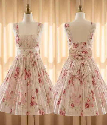 JESUS DIAMANTE 플라워 프린트 원피스 38