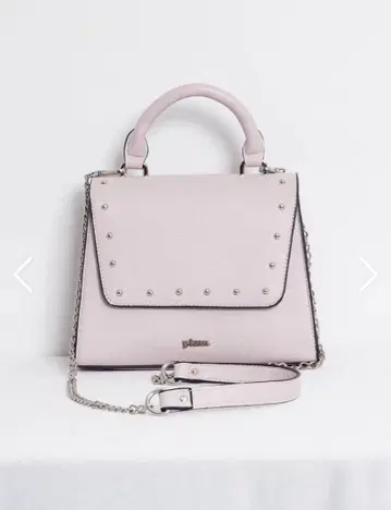 pium 스카프 포함 플랩 백 핑크