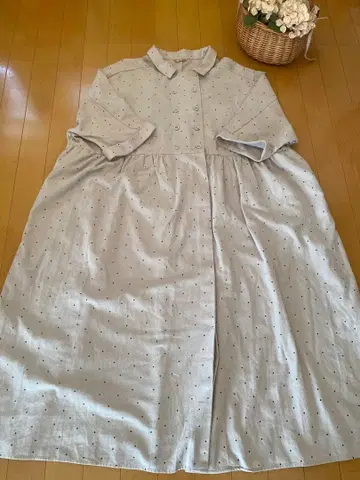 사만사 모스모스 돌먼 슬리브 개더 원피스 베이지