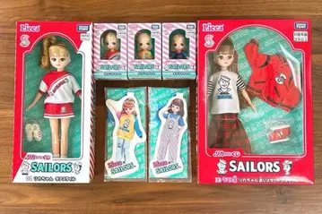 리카짱 복권 라스트 원상 치어 스타일 빨간색 바시티 자켓 쁘띠 리카짱