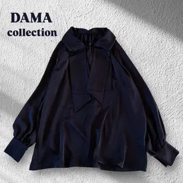 3 [새상품급] 다마컬렉션 보타이 벌룬 슬리브 드레이프감 셔츠