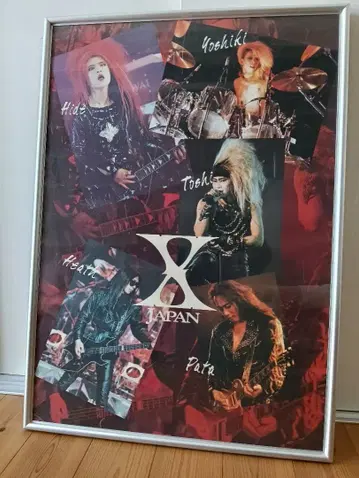 X JAPAN 포스터 실버 프레임