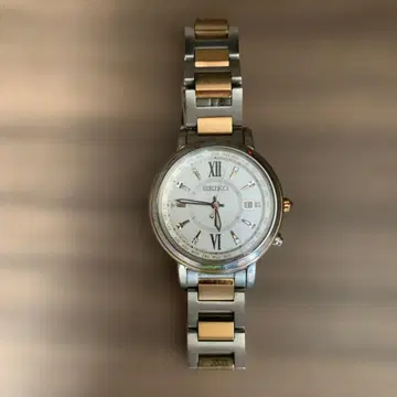 SEIKO 아날로그 시계 실버/골드 루키아