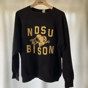 NDSU Bison 스웨트 셔츠 블랙 빈티지