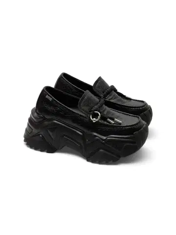 YEEL 플랫폼 로퍼 블랙