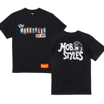 mobstyles 모브스타일 SIGNAGE 드라이 T셔츠 블랙 XL
