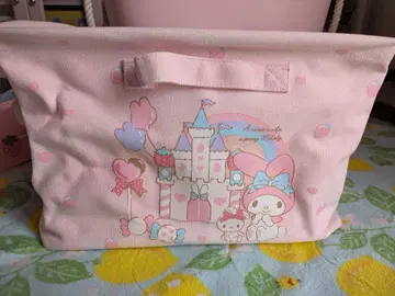 산리오 마이멜로디 캔버스 수납 박스 대