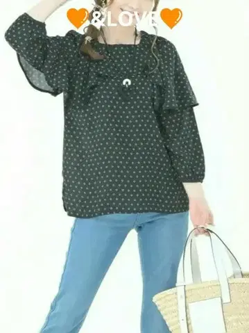 qvc 앤드러브 어른스러운 달콤함 조젯 상의