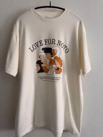 Natal Design x Love for Noto T셔츠 XL 사이즈