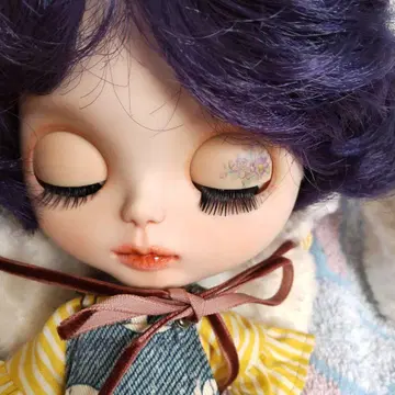커스텀 아이시 인형 보라색 머리