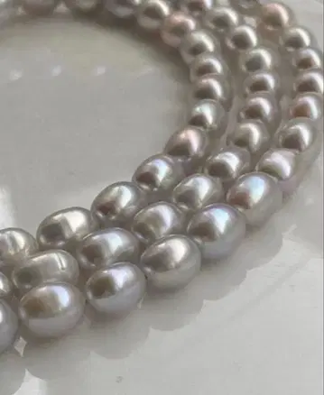 담수 진주 목걸이 알레르기 대응 체인 목걸이