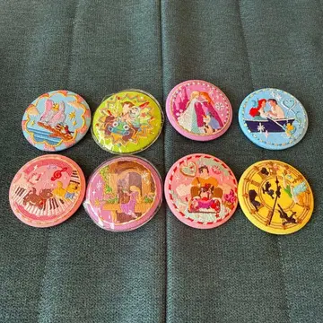 디즈니 캐릭터 자수 캔뱃지 8개 세트