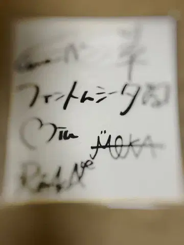 팬텀 시타 LARME fes 사인 색지