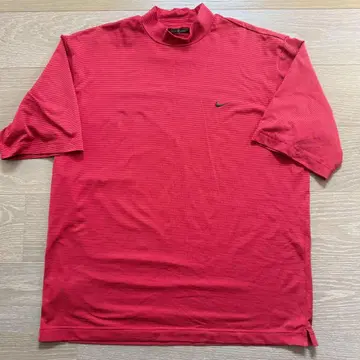 [ 레어 XL ] NIKE 타이거 우즈 컬렉션 모크넥 셔츠 레드