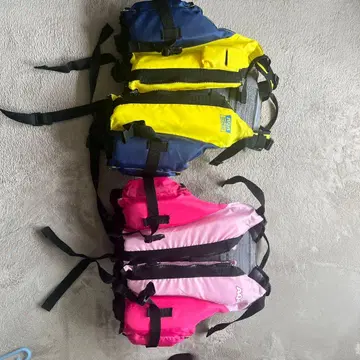 AQA 구명 조끼 파랑 핑크