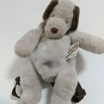 새상품 택 포함 피크닉 월드 봉제 인형 백팩 강아지 산레몬