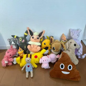 포켓몬 봉제 인형 묶음 판매 (피카츄, 이브이, 블래키 다수 포함)