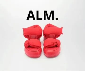 ALM. 쿠션 플랫폼 샌들 레드