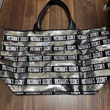 Victoria's Secret 토트백 대용량 블랙/실버