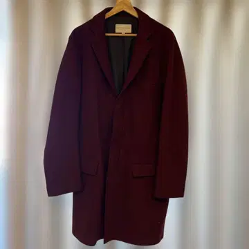 TOMORROWLAND 버건디 울 피코트