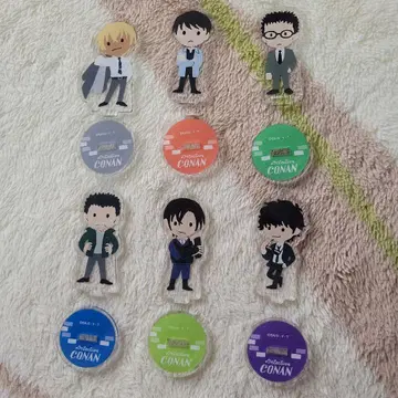 명탐정 코난 아크릴 스탠드 세트 경찰학교조 카자미 6개 세트