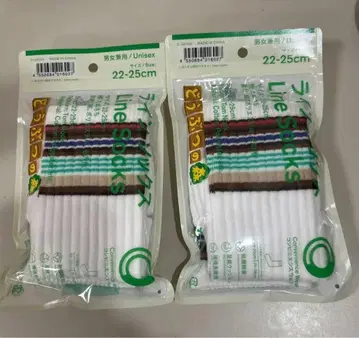 동물의 숲 훼미리마트 라인 양말 22-25cm