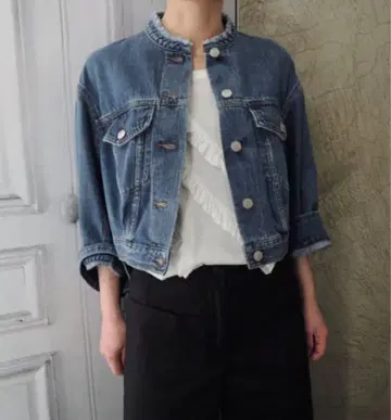 드리스반노튼 크롭 데님 자켓 16SS