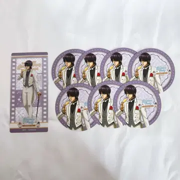 은혼 애니카페 특전 코스터 클리어 책갈피 타카스기 신스케 8장 세트