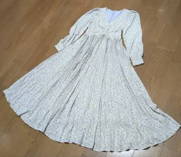 eimy istoire 꽃무늬 플리츠 원피스 라벤더 S