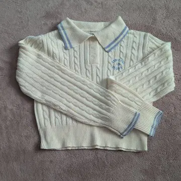 Lovetoxic 케이블 니트 피케 셔츠 M 사이즈