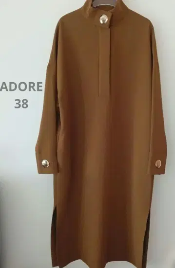 새상품급 ADORE 브라운 롱 원피스 38
