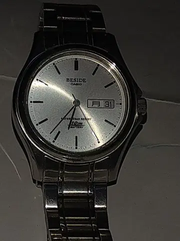 CASIO BESIDE 시계 실버