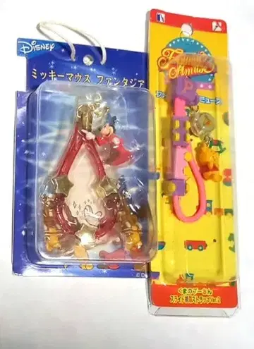 미키마우스 판타지아 스트랩과 곰돌이 푸 스트랩