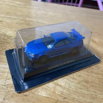 [ 새상품 ] 교쇼 1/64 GT-R R34 베이사이드 블루 M
