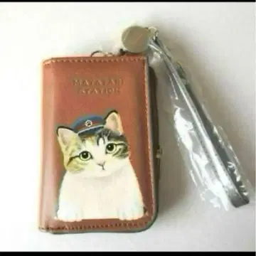 새상품 고양이 역무원 패스 케이스 삼색 펠리시모 고양이부