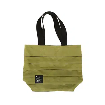 카구라야 Kaguraya 스트라이프 토트백 올리브 그린 다다미 테두리