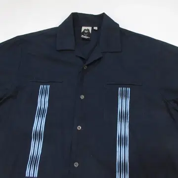 새상품급 90s USA제 X-LARGE 4포켓 반팔 셔츠 네이비 M