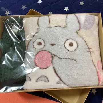토토로 무릎 담요와 복슬복슬 양말
