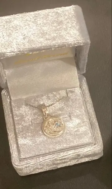 실버 목걸이 아쿠아 마린