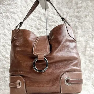 BALLY 발리 핸드백 원 핸들 가죽 브라운