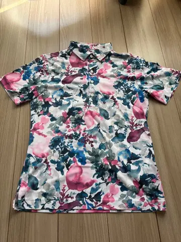 캘러웨이 플라워 프린트 피케 셔츠