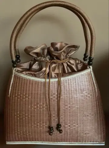 브라운 바스켓백 복조리형